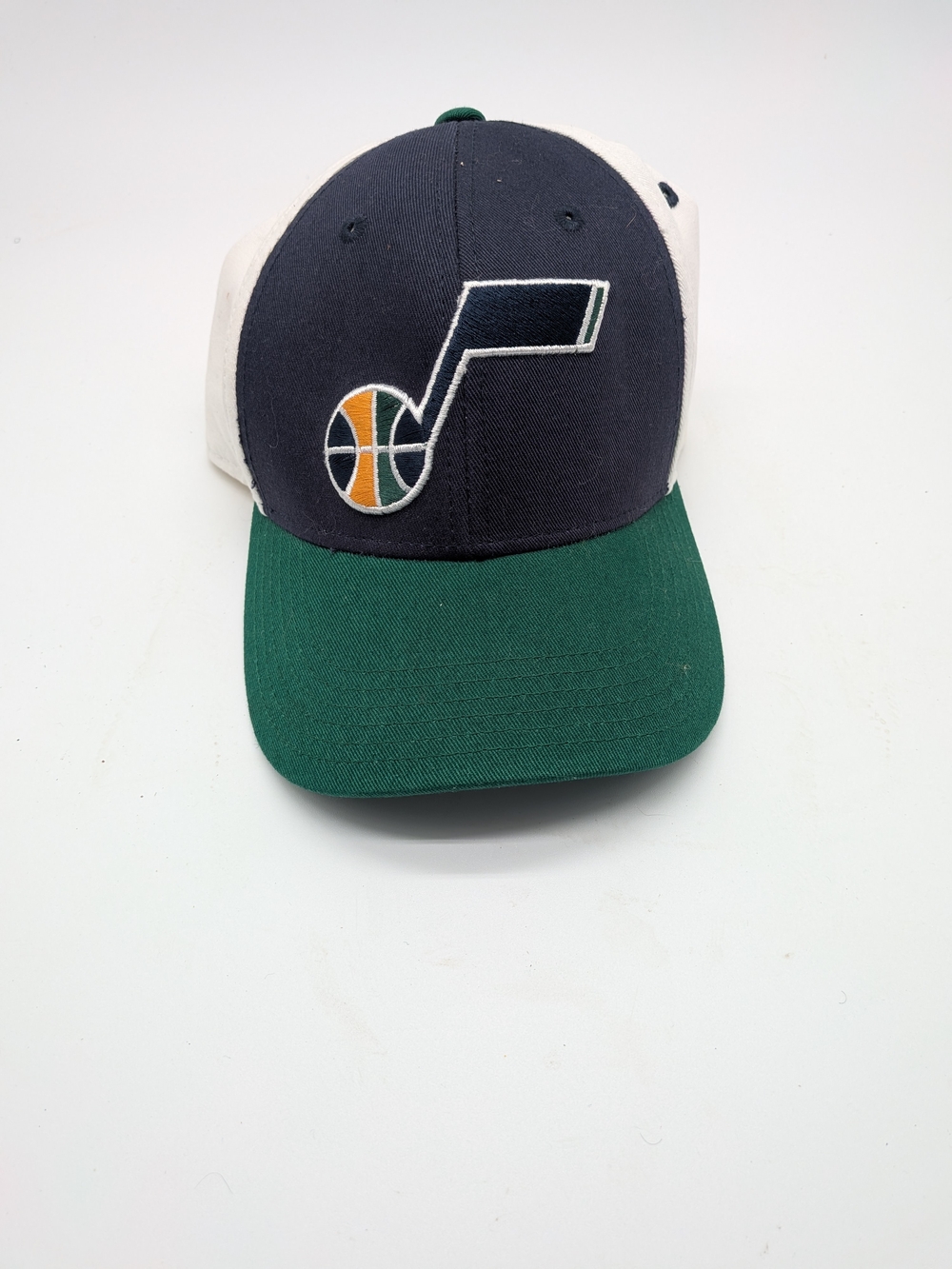 Vintage Utah Jazz Retro Hat Youth Size Navy White Green